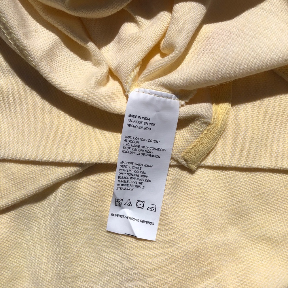 IZOD Yellow Short Sleeve Polo NWT - Picture 6 of 7